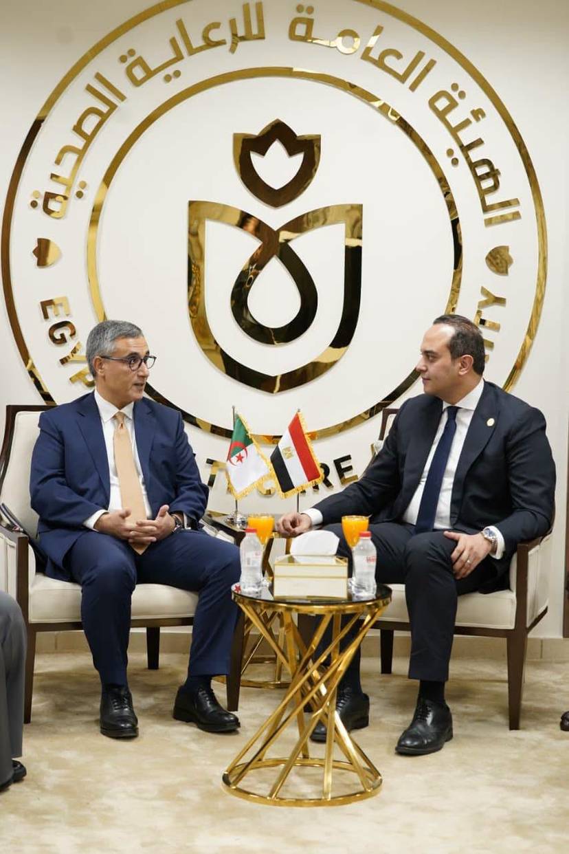 His Excellency the Ambassador meets the Chairman of the Egyptian General Authority for Healthcare