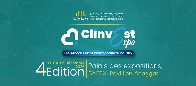 الطبعة الرابعة لصالون CLINVEST المتخصص في الصناعة الصيدلانية (الجزائر العاصمة، 03-05 ديسمبر 2026)